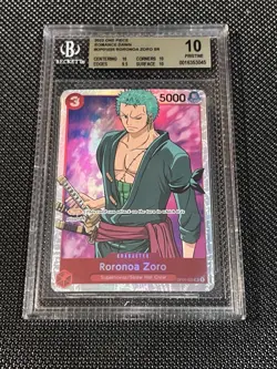 2022 ONE PIECE ROMANCE DAWN MOP01026 RORONOA ZORO SR BGS 10 - Image 1