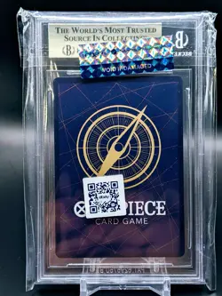 2022 One Piece Romance Dawn Japanese Roronoa Zoro SR Alt Art BGS 10 Pristine - Image 2