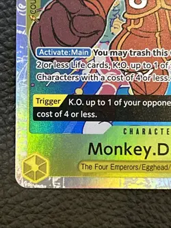 One Piece Monkey D Luffy OP07-109 SR 500 Years In The Future English NM - Image 4