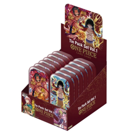 One Piece TS01 Display Box 12x Mini Tin Sealed Pack Set Vol.1 - ENGLISH - Image 2