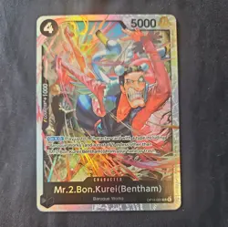 Mr.2.Bon.Kurei Bentham SR Super Rare OP14-091 One Piece TCG English - Image 1