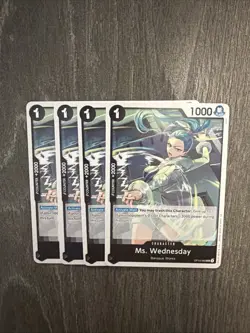 One Piece - 4x OP14-083 Ms. Wednesday - Uncommon - Image 1
