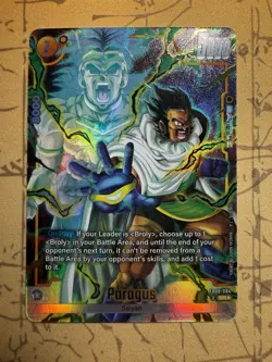Paragus FB08-084 Alternate Art Saiyan's Pride Dragon Ball English Card Fusion Wo - Image 1