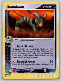 Houndoom (Reverse Holo) EX Dragon 34/97 Pokemon Card NM - Image 1