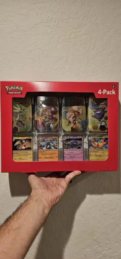 Pokemon Scarlet & Violet-151 Mini Tin 4-Pack Box Booster Promo Foil TCG - Image 1