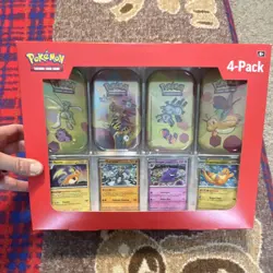 Pokemon Scarlet & Violet-151 Mini Tin 4-Pack Box Booster Foil Raichu Gengar Eng - Image 1