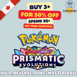 SV8.5 Prismatic Evolutions Holo Reverse Poke Master Ball Find Your Pokemon Cards - Image 1