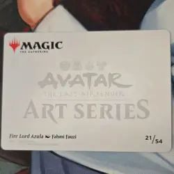 Fire Lord Azula Art Card 21/54 Gold Stamp/ Signed i Magic the Gathering - Image 2