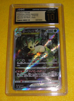CGC 10 Pristine Leafeon VSTAR 210/172 SAR VSTAR Universe s12a Pokemon Card - Image 2