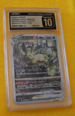 CGC 10 Pristine Leafeon VSTAR 210/172 SAR VSTAR Universe s12a Pokemon Card - Image 3