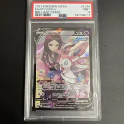 Sylveon v TG14/TG30 Trainer Gallery Holo Card PSA 9 Swsh09: Brilliant Stars - Image 1