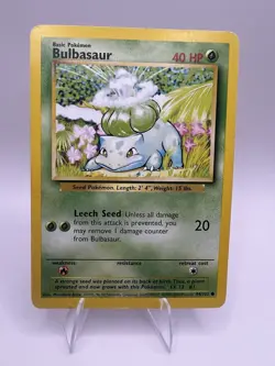 BULBASAUR - 44/102 - Base Set - 4th Print - 1999-2000 - Pokemon Card - LP - Image 1
