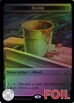 MTG Blood Token (Rainbow) (2180) | NM Foil | Secret Lair Jaws {SLD} - Image 1