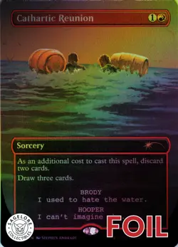 MTG Cathartic Reunion (Rainbow) (7045) | NM Foil | Secret Lair Jaws {SLD} - Image 1