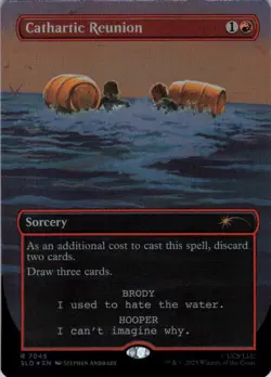 MTG Cathartic Reunion (Rainbow) (7045) | NM Foil | Secret Lair Jaws {SLD} - Image 2