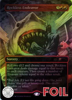MTG Reckless Endeavor (Rainbow) (2177) | NM Foil | Secret Lair Jaws {SLD} - Image 1