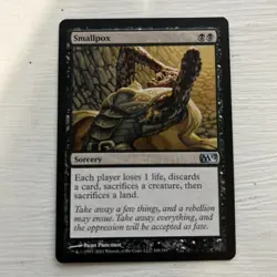 Magic the Gathering Magic 2012 Smallpox-#108-uncommon LP - Image 1