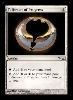 Talisman of Progress LP Light Play Mirrodin MTG [9395] - Image 1