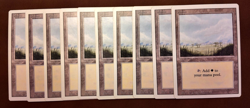 MTG Magic The Gathering Revised 3ED Complete Plains Lands Bundle x30 - Image 1
