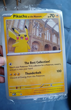 Pokemon TCG Pikachu At The Museum Oversized Promo Card Sealed-FREE POSTAGE - Image 1