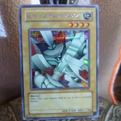 YUGIOH ALPHA THE MAGNET WARRIOR PRISMATIC SECRET RARE DOR-001 1996 Unlimited - Image 3