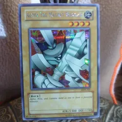 YUGIOH ALPHA THE MAGNET WARRIOR PRISMATIC SECRET RARE DOR-001 1996 Unlimited - Image 4