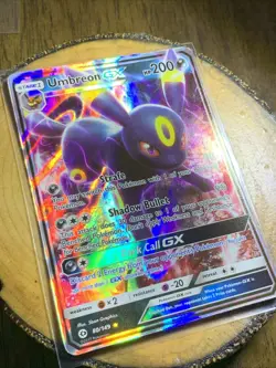Pokemon TCG Umbreon GX 80/149 Full Art Ultra Rare Holo Sun & Moon Base Set - Image 2