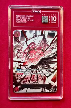Divine Departure AA OP10-019 - 2024 One Piece JP - TAG PRISTINE 10 Slab - Image 1