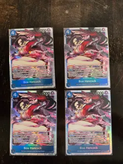 4x Playset ST17-004 Boa Hancock SR One Piece TCG ST17 Starter Deck English - Image 1