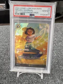 Disney Lorcana Mirabel Madrigal Set Championship Top Prize Promo 7/P2 PSA 10 - Image 1
