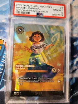 PSA 10 Mirabel Madrigal Disney Lorcana Set Championships Top Prize Promo 7/P2 - Image 1