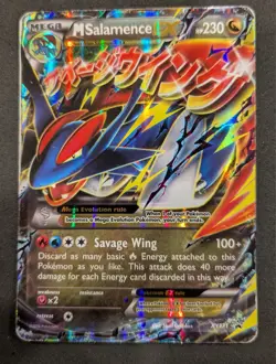 Pokemon TCG XY171 Black Star Promo Mega Salamence EX Mega - Image 1