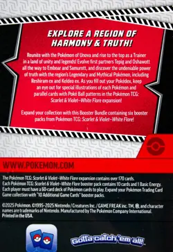 2025 Pokemon TCG Scarlet & Violet White Flare Booster Bundle - Factory Sealed - Image 2