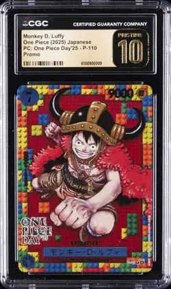 2025 ONE PIECE JPN PC: ONE PIECE DAY'25, PROMO MONKEY D. LUFFY CGC 10 PERFECT - Image 1