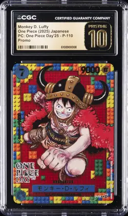 2025 ONE PIECE JPN PC: ONE PIECE DAY'25, PROMO MONKEY D. LUFFY CGC 10 PERFECT - Image 1