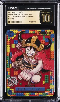 2025 ONE PIECE JPN PC: ONE PIECE DAY'25, PROMO MONKEY D. LUFFY CGC 10 PERFECT - Image 1
