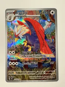 Pokemon TCG Braviary Surging Sparks Illustration Art Rare 214/191 Mint - Image 1