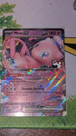 Pokemon Card Mew ex 151/165 Play! Prize Pack Series 5 Stamped Near Mint - Image 1