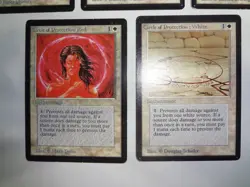 MTG MAGIC THE GATHERING CARD BETA WHITE CIRCLE OF PROTECTION ALL RED BLUE BLACK - Image 4