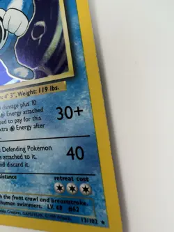 Pokemon TCG Poliwrath 13/102 Base Set Holo Rare WOTC Vintage 1999 - Image 4