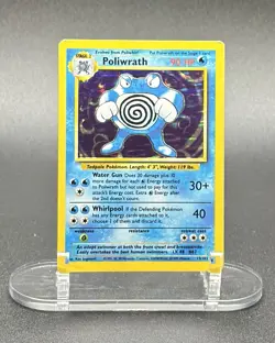 Poliwrath 13/102 Holo Pokemon Base Set Unlimited Rare 1999 WOTC Vintage MP/LP - Image 2