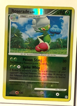 Pokemon TCG Roserade 13/130 Diamond and Pearl Reverse Holo - Image 1