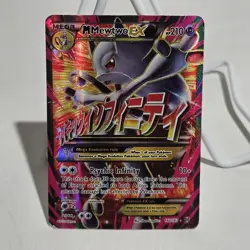 Pokemon TCG XY: Breakthrough M Mewtwo EX Holo Ultra Rare 160/162 HP Condition - Image 1