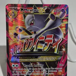 Pokemon TCG XY: Breakthrough M Mewtwo EX Holo Ultra Rare 160/162 HP Condition - Image 3