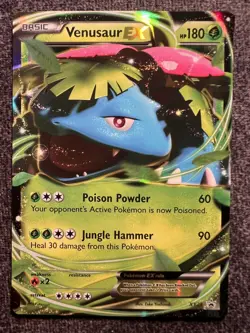 Venusaur EX XY28 Black Star Promos Ultra Rare Holo Pokemon Card LP - Image 1