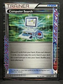 Pokemon TCG Computer Search 137/149 Boundaries Crossed Holo Ace Spec Card MP - Image 1