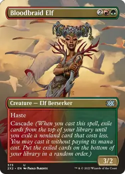 Bloodbraid Elf (Borderless) FOIL Double Masters 2022 PLD CARD ABUGames - Image 1