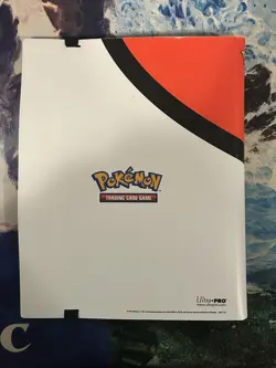 Ultra Pro Pokemon TCG 9 Pocket Pokeball Red & White Binder Holds 360 Cards -Used - Image 3