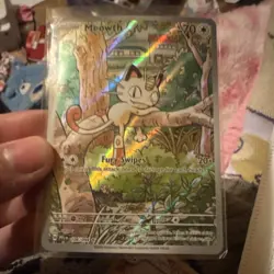 Pokemon Meowth 106/094 PLB 2023 Basic Holo Cat Fury Swipes English Card - Image 1