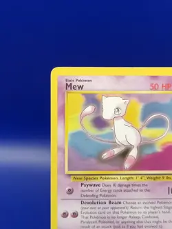 Mew 8 Black Star Movie Promo Stamped Non Holo WOTC TCG 1999 Pokemon Card - Image 4